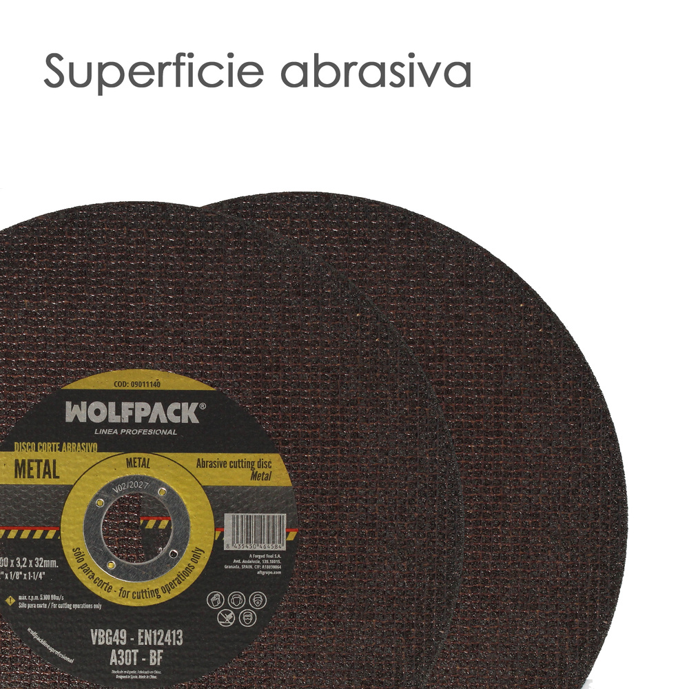 Disco Corte Abrasivo Metal Ø 300 x Ø 32 mm. Espesor 3,2 mm. Disco Radial / Amoladora Universal Con Todas Las Amoladoras - Imagen 3