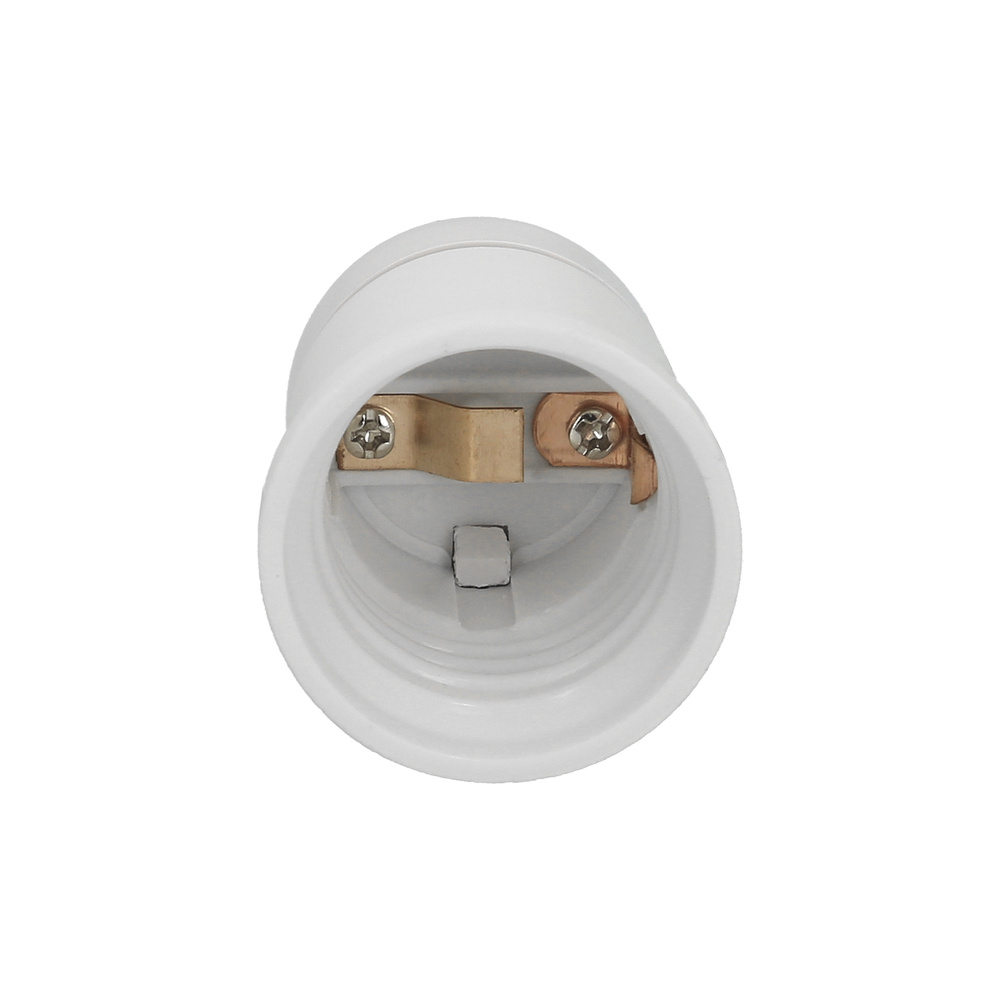 Portalamparas 4 Amperios Rosca E-27 Obra Blanco. - Imagen 3