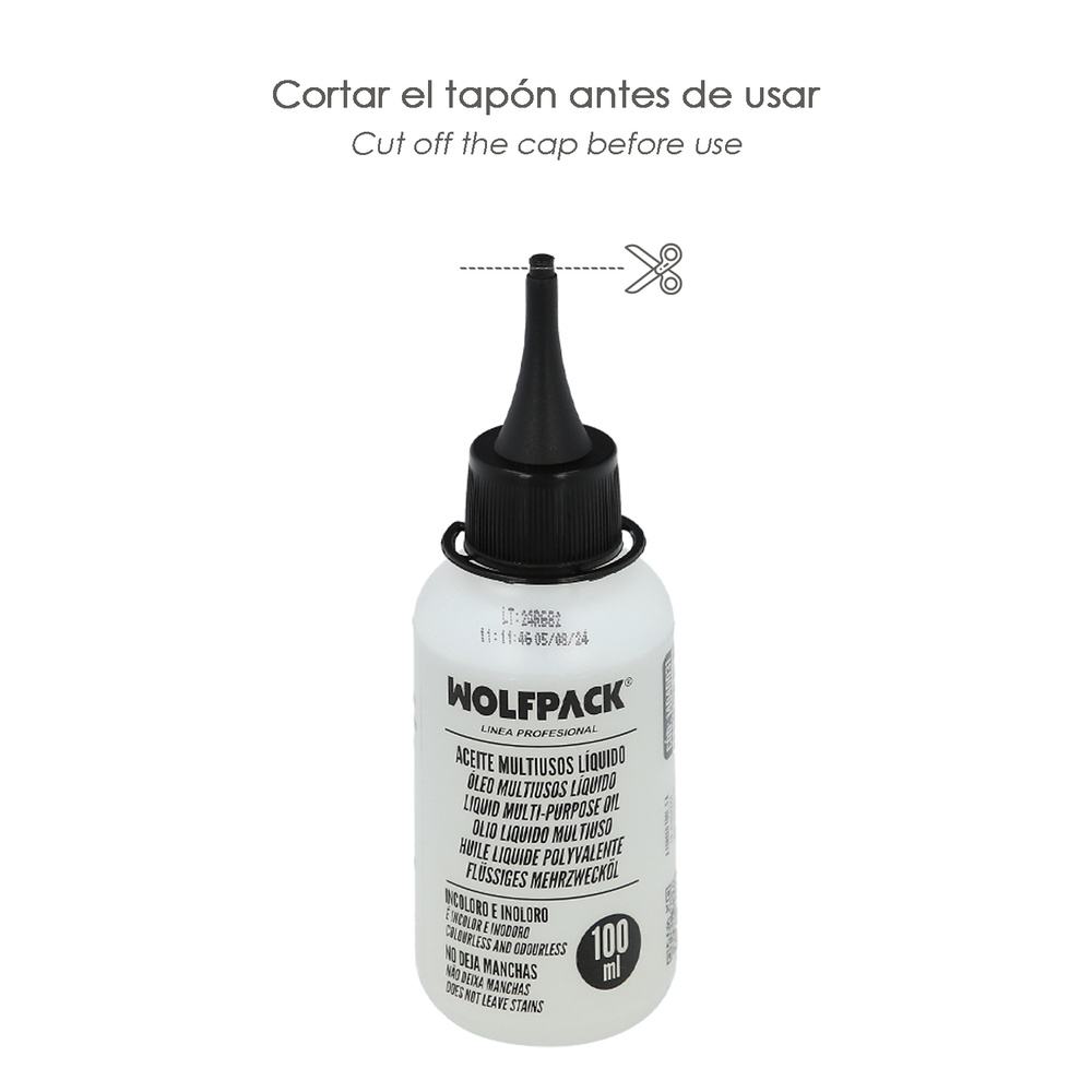 Aceite Lubricante Multiuso Liquido 100 ml. Aceite Cadenas, Aceite Bisagras, Aceite Maquinas Coser, Aceite Cerraduras - Imagen 4