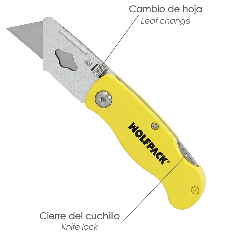Cutter Plegable Hoja Trapezoidal 155 mm. - Imagen 3