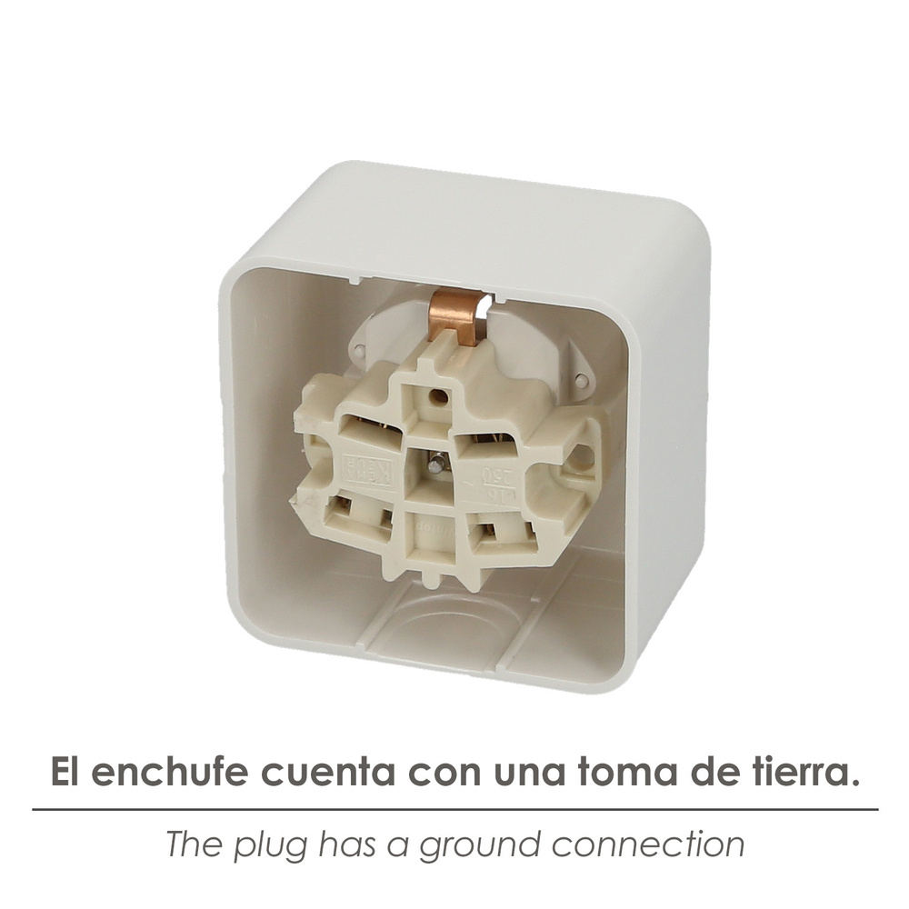 Base Superficie Con Toma Tierra - Imagen 3