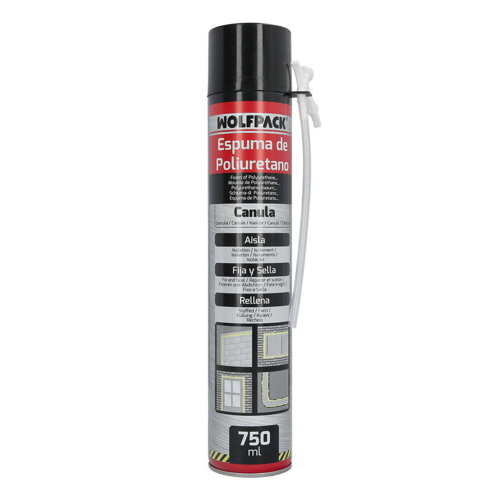 Espuma Poliuretano 750 Ml.Con Canula Entry
