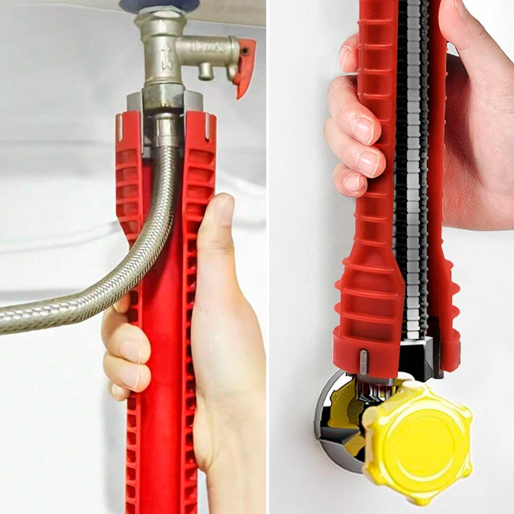 Llave Para Grifos Multifuncion Con Adaptador, Llave Hexagonal y Extractor de Tornillos - Imagen 5
