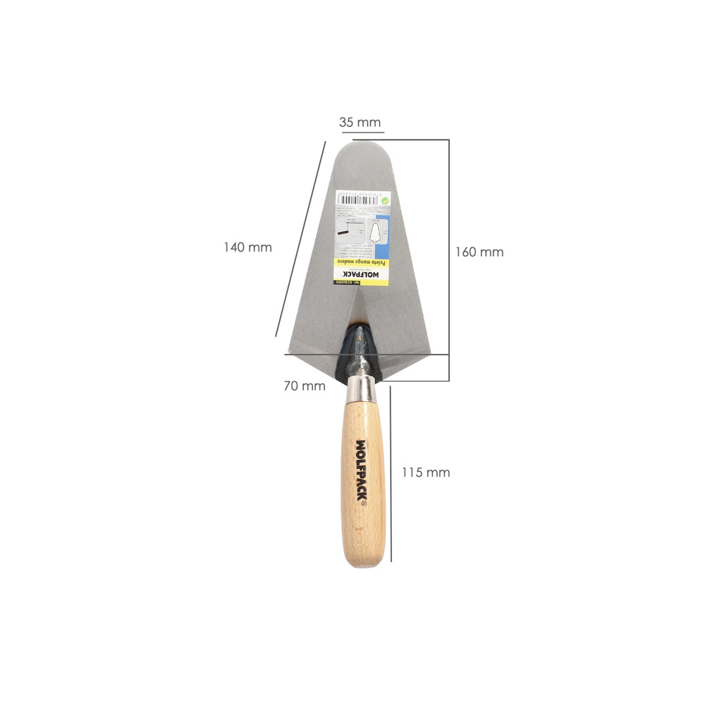 Paleta Wolfpack Plus Mango Madera 348 160 mm. - Imagen 3