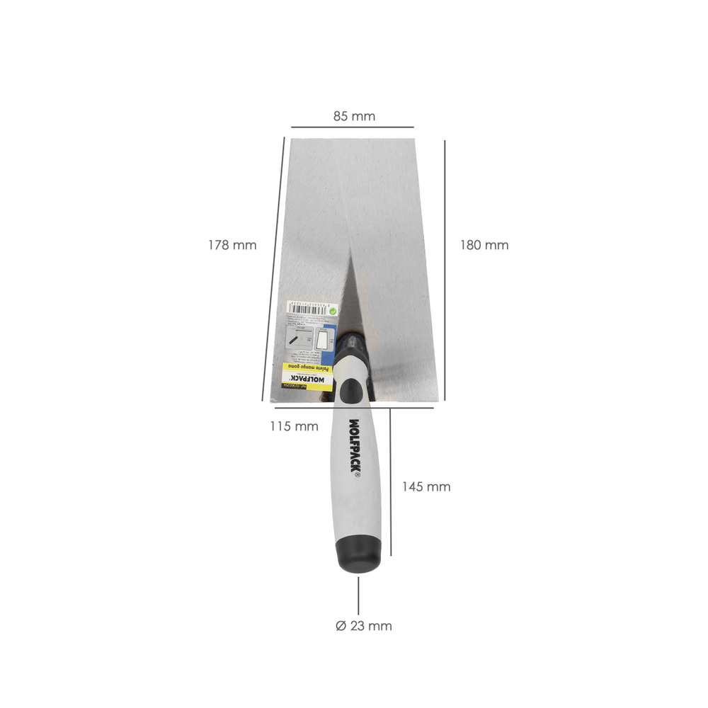 Paleta Wolfpack Plus Mango de Goma 341-a/ 180 mm. - Imagen 3