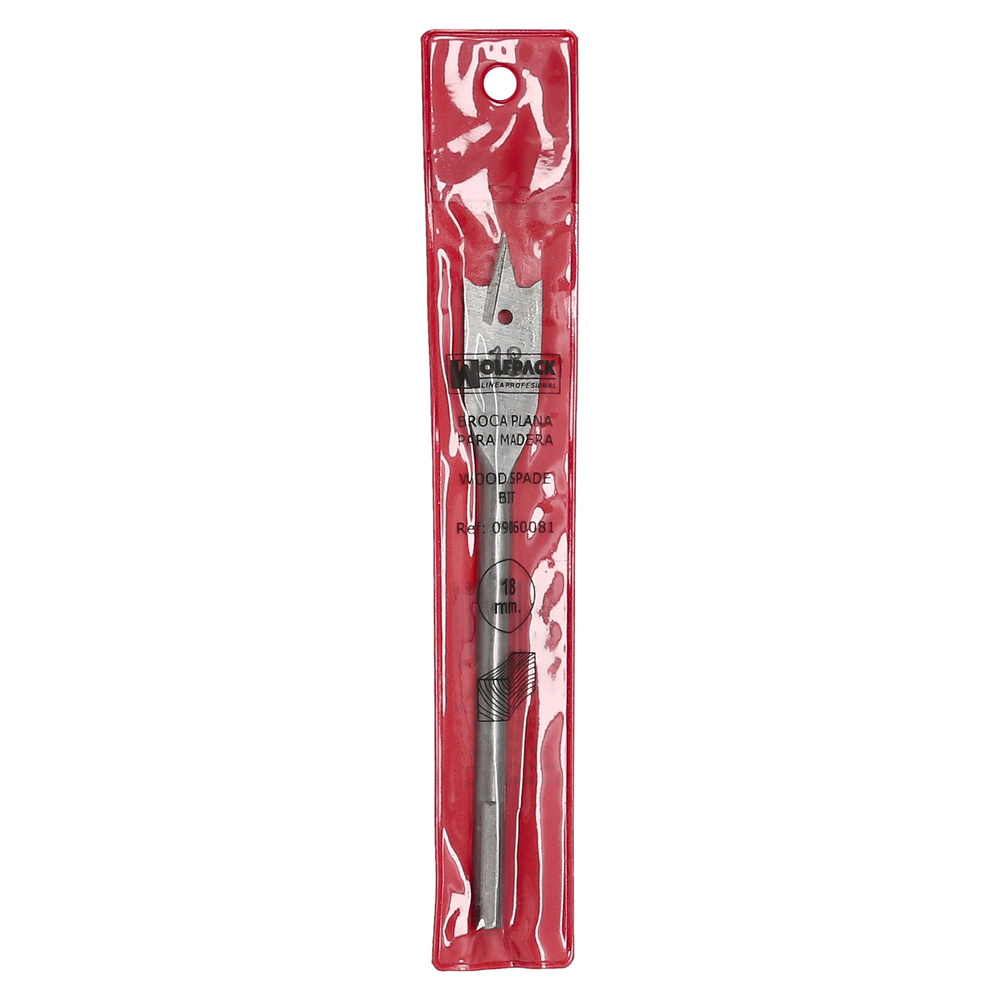 Broca Plana Madera 3 Puntas Wolfpack 18,00 mm. - Imagen 5