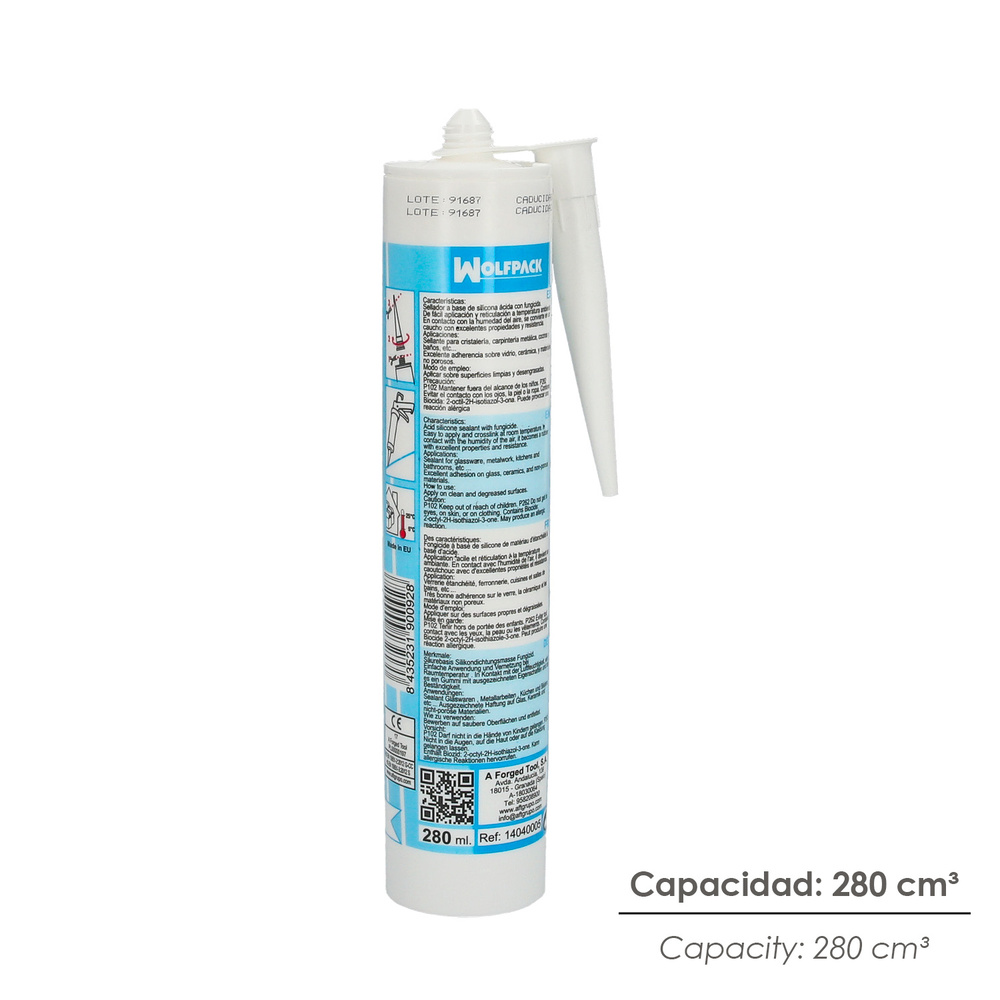 Silicona Acida Blanca 280 cm³ - Imagen 3