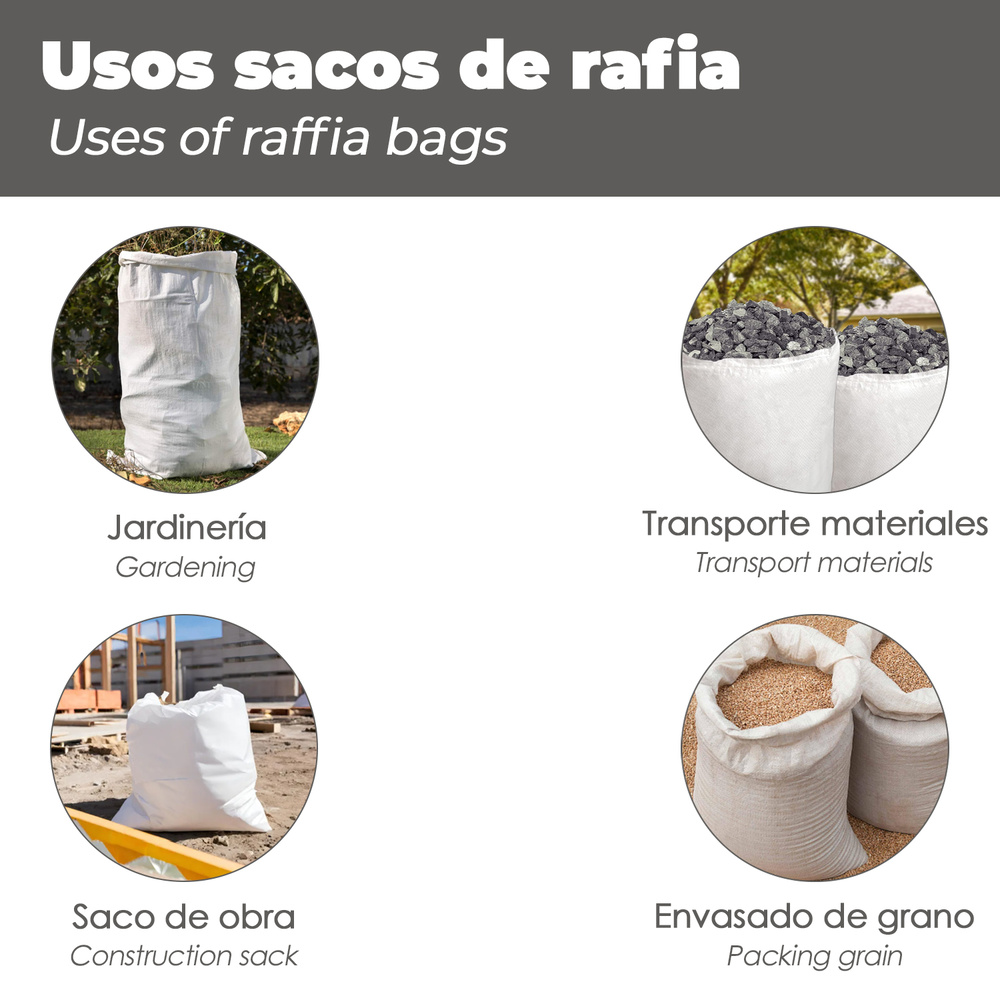 Saco Obra Rafia 60x100 Cm - Imagen 5