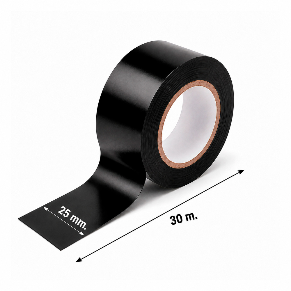 Cinta Aislante 30 m. x 25 mm. Negra Uso Doméstico - Imagen 2