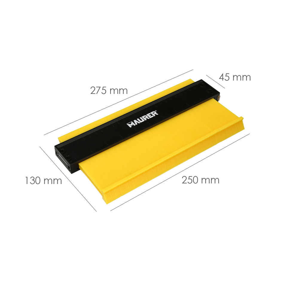 Medidor De Contornos 130x250 mm. Con Bloqueo. Medidor De Perfiles, Medidor Formas, Duplicador Perfiles, Preciso,Dureza Ajustable - Imagen 3