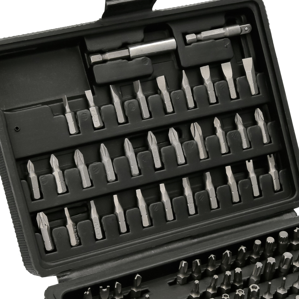 Juego Puntas con Destornillador 1/4" 99 Pzs. Con Apadtador. Cromo Vanadio, Kit Llave Combinada, Kit Carraca, - Imagen 3