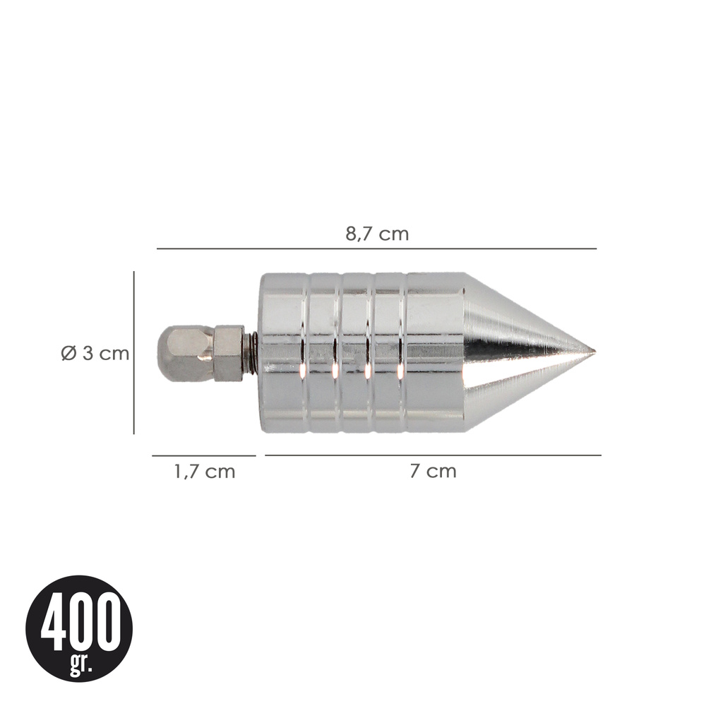 Plomada Profesional Nuez Iman 400 gramos - Imagen 2