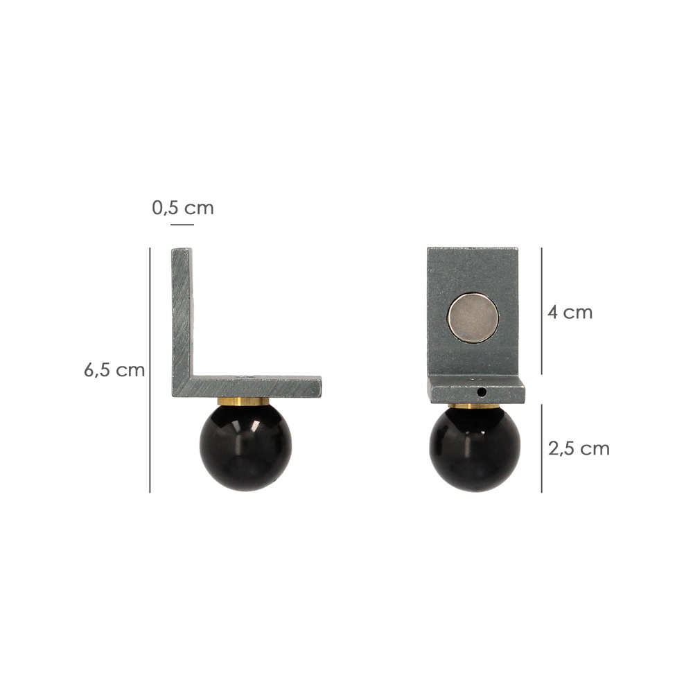 Juego Angulares Magneticos Para Reglas 40x40 mm. Nivel Pared, Nivelador Pared. - Imagen 2