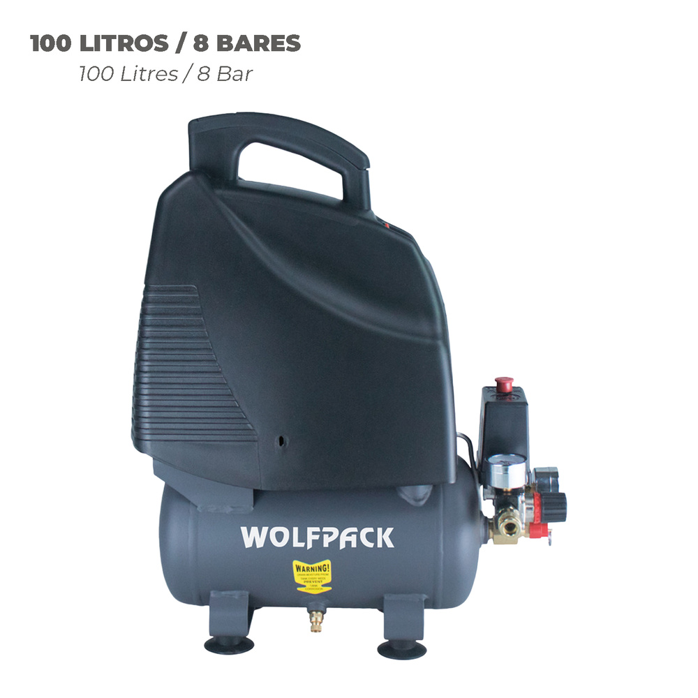 Compresor Aire 6 Litros / 8 Bares / 1,1 Kw - 1,5 HP Sin Aceite - Imagen 5