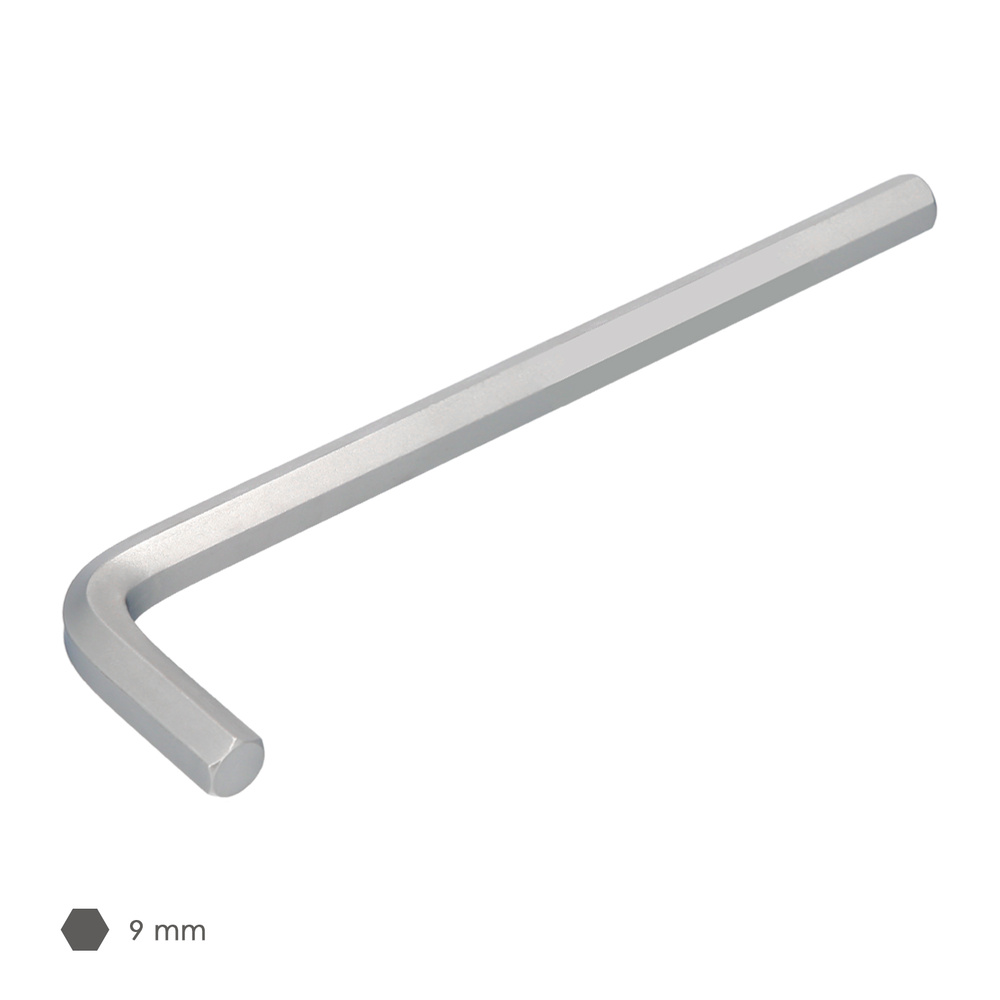 Llave Allen Larga Acero Cromo Vanadio Profesional 9,0 mm. Llave Hexagonal, Llave Allen Taller Mecanica, Llave Allen Bricolaje - Imagen 3