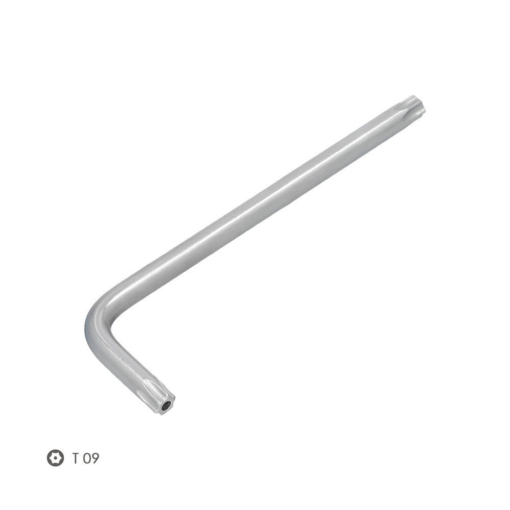 Llave Torx Inviolable Larga Acero Cromo Vanadio Profesional T09 mm. Llave Estrella, Llave Allen Estrella - Imagen 3