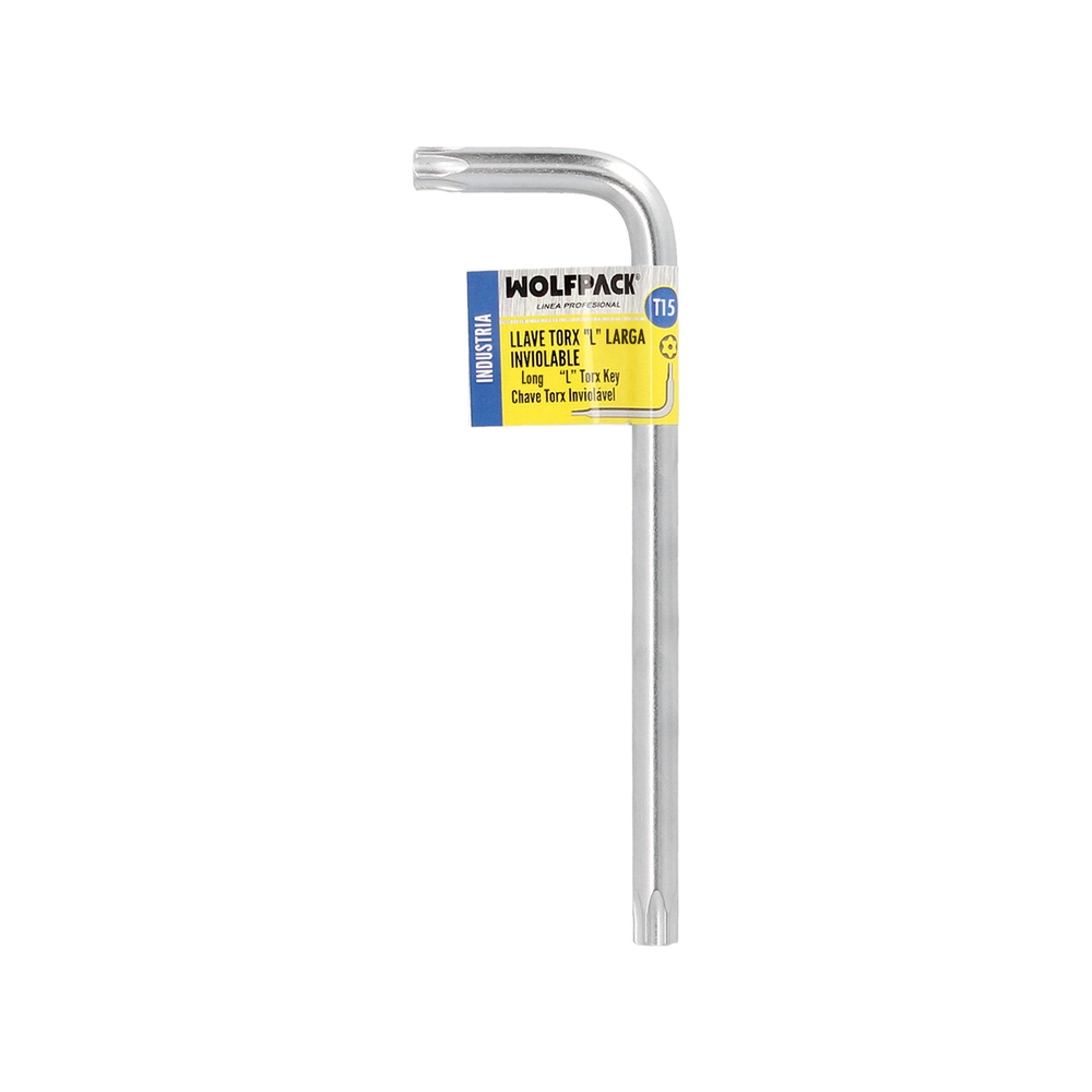 Llave Torx Inviolable Larga Acero Cromo Vanadio Profesional T15 mm. Llave Estrella, Llave Allen Estrella - Imagen 5