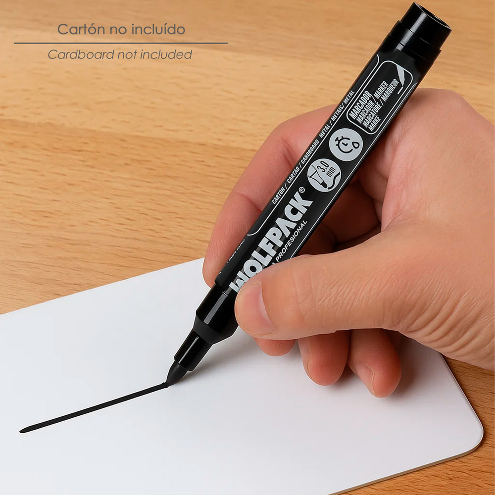 Rotulador Permanente Profesional Negro. - Imagen 4