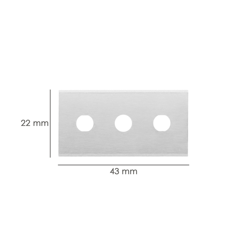 Hoja Rectangular Rascavidrios Domestico ( 5 piezas) - Imagen 2