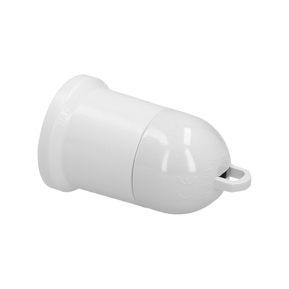 Portalamparas 4 Amperios Rosca E-27 Obra Blanco. - Imagen 4