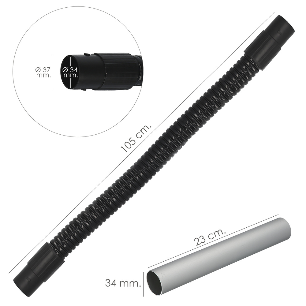 Tubo Con Lanza Para Aspirador De Cenizas Aspirador Cenizas Wolfpack 1200 Watt. 15 Litros (Codigo 07010550) - Imagen 2