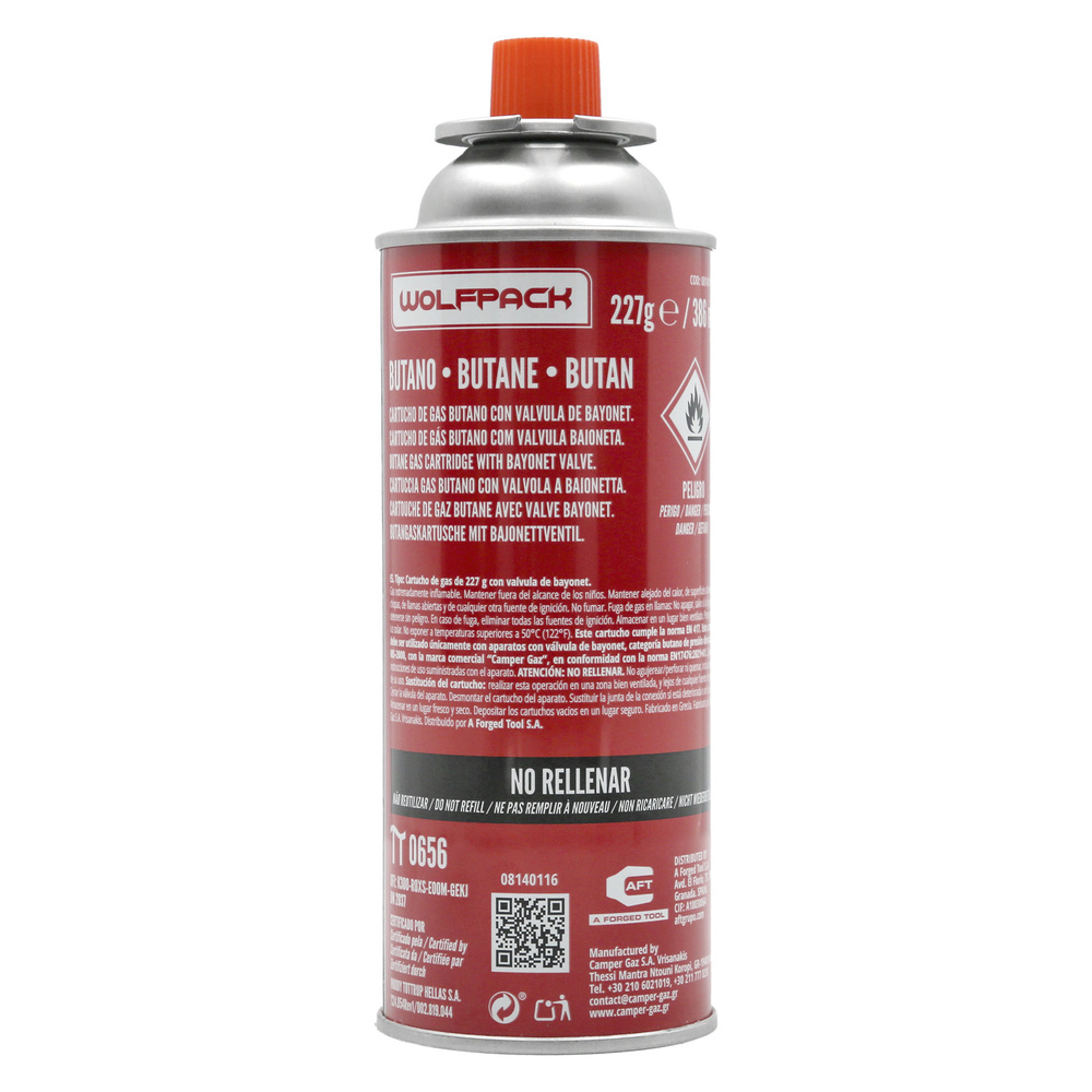 Cartucho Gas B250 (0,227 Kg.) - Imagen 5