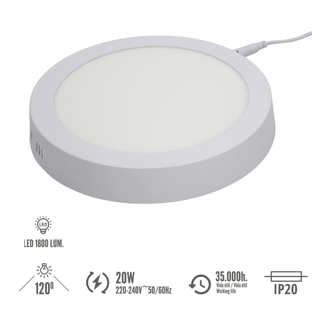 Downlight Superficie Led 20 Watt 1800 Lumenes 3000K - Imagen 3