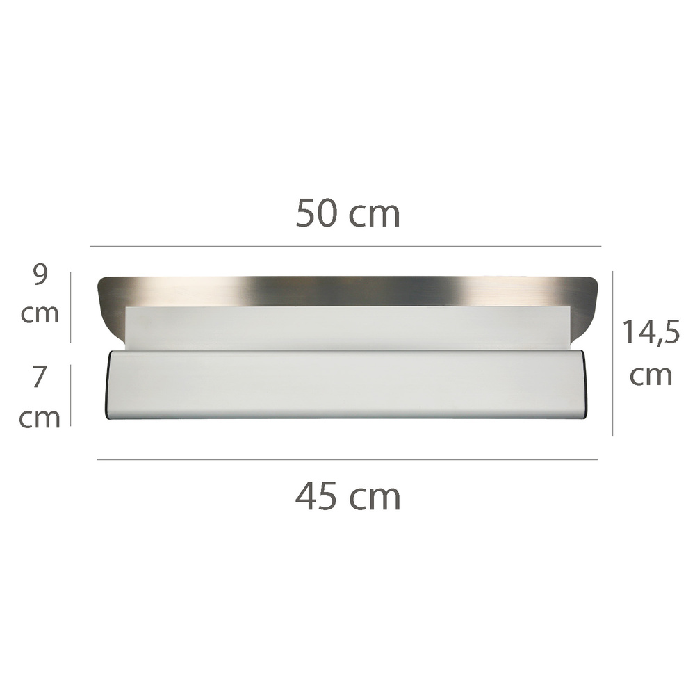 Llana Aluminio / Acero Inoxidable Para Yeso 50 cm. - Imagen 2