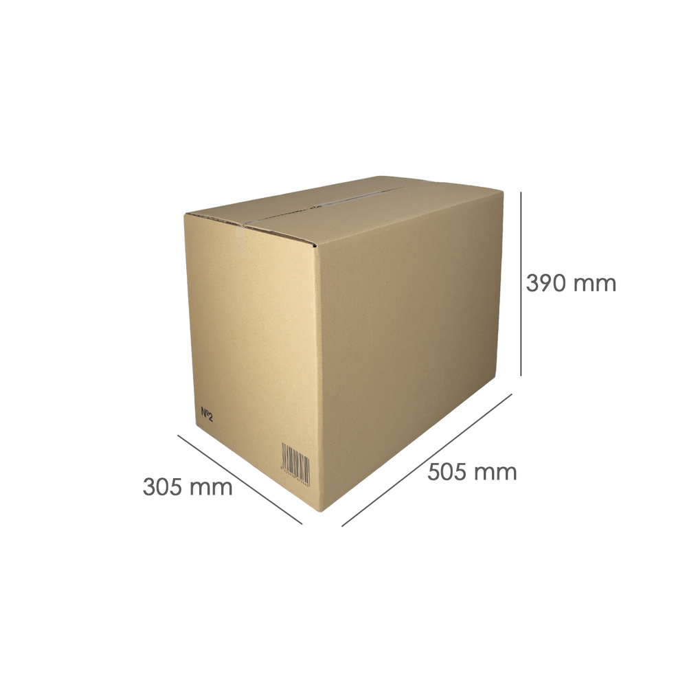 Caja Embalaje Nº2 Anonima 500 x 305 x 377 mm. - Imagen 2