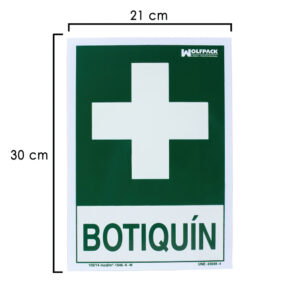 Cartel Botiquin 21x 30 (Alt.) cm.