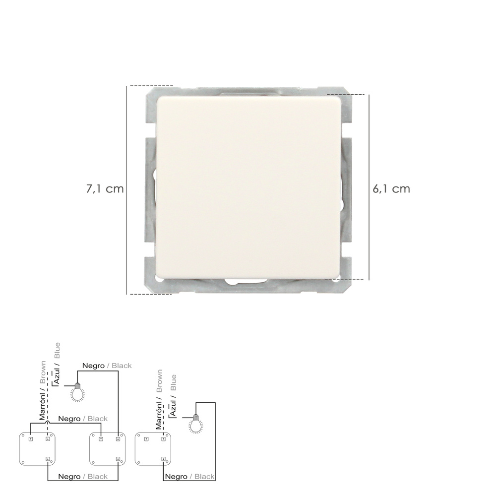 Interruptor / Conmutador Oryx Simple (Mecanismo) - Imagen 2