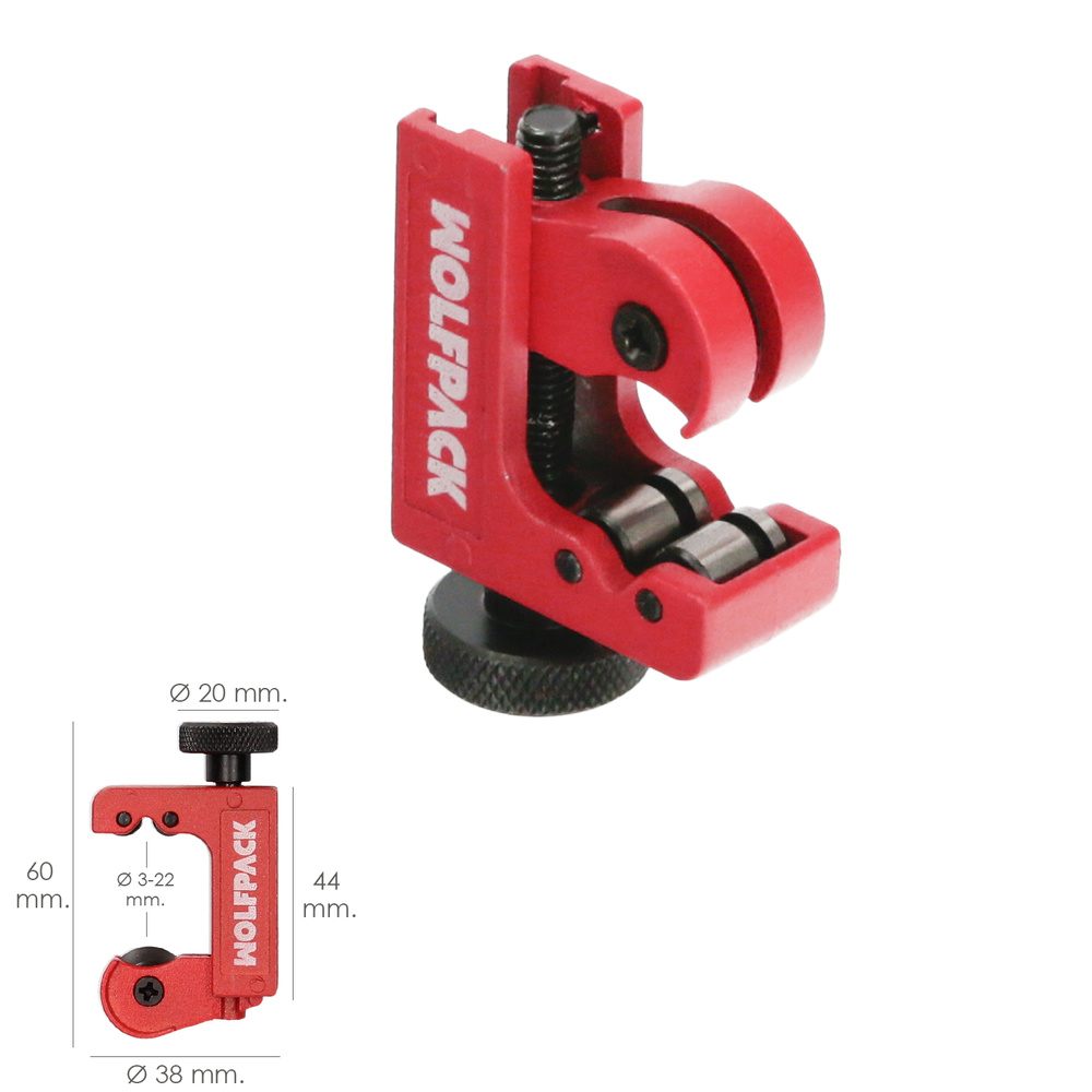 Cortador De Tubos Mini De Ø 3 A 22 mm. Cuerpo Realizado en Aluminio y Rodel en Acero Templado. - Imagen 3