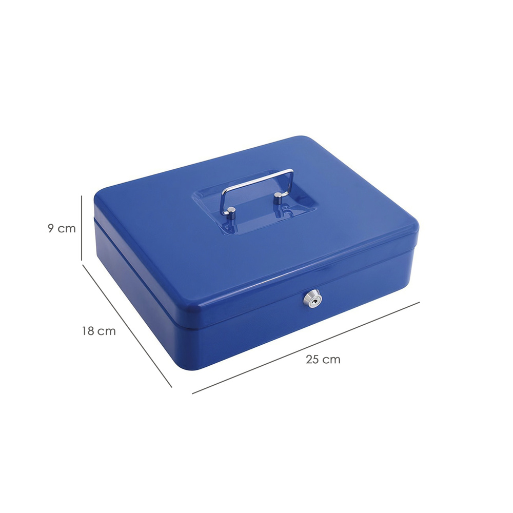 Caja Caudales Wolfpack Pintada Nº 3 250x180 mm. Con Bandeja Interior - Imagen 3