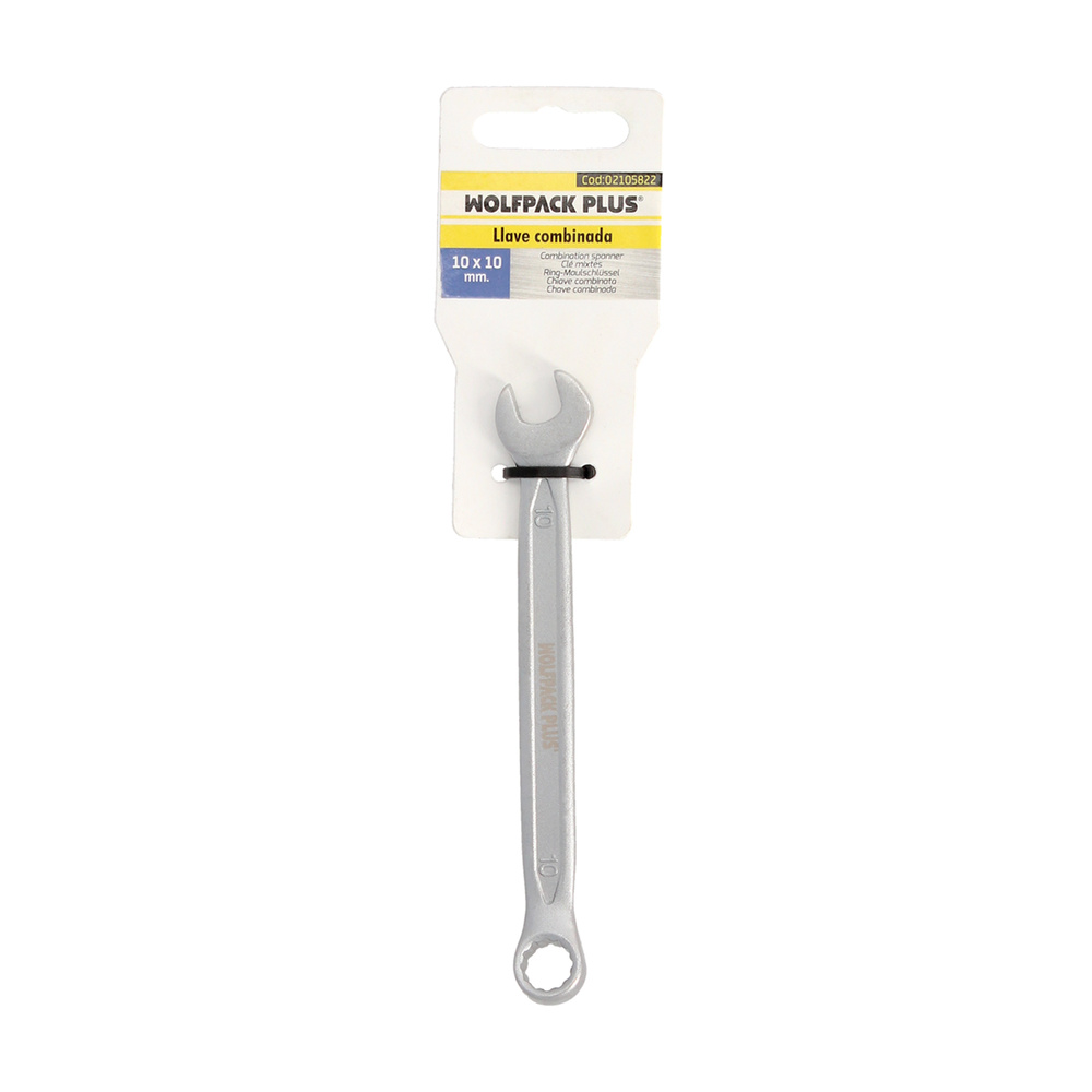 Llave Combinada Plus 10x10 Acero Cromo Vanadio DIN 3113. Llave Doble Boca, Llave Fija, Llave Estrella - Imagen 3