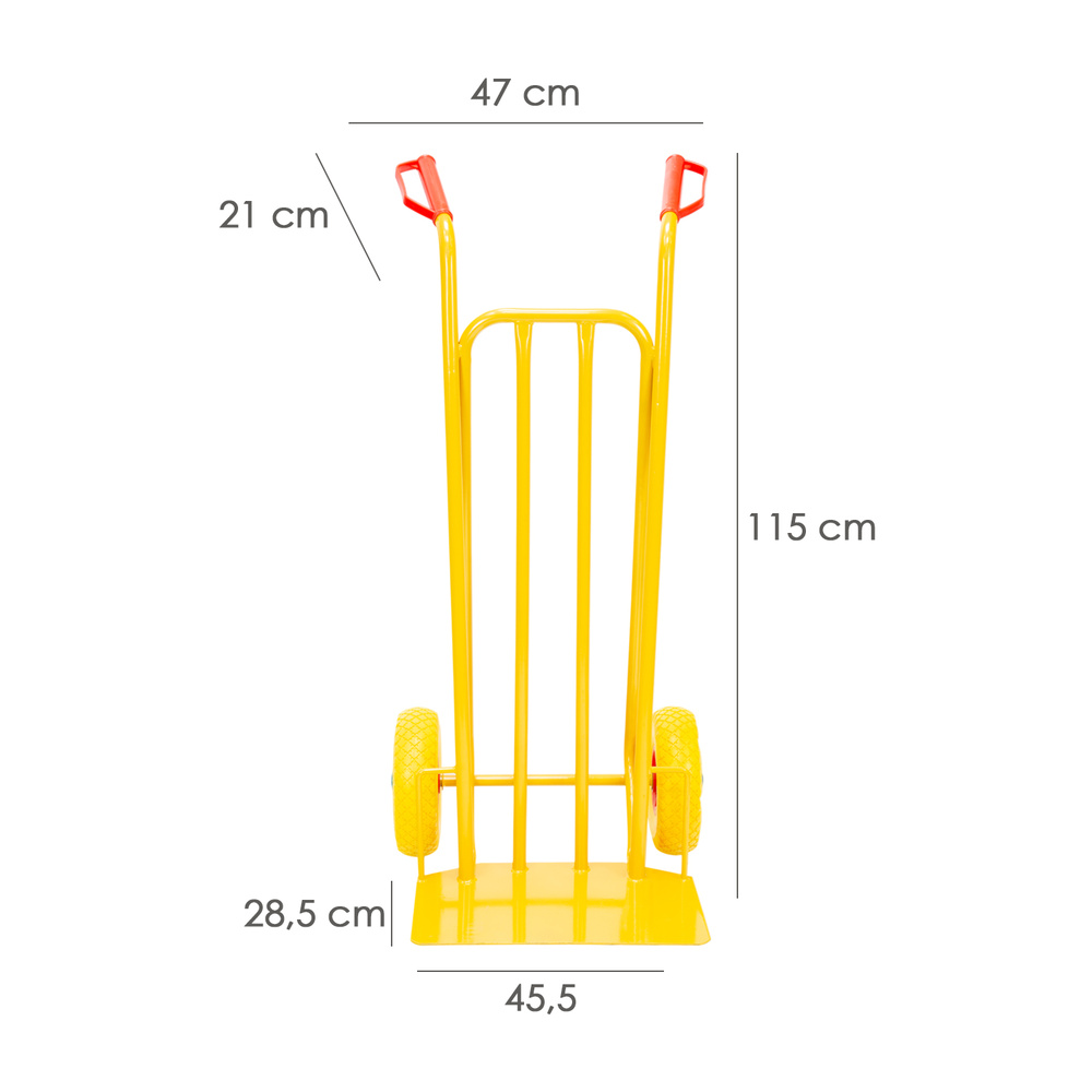 Carretilla Almacen / Sacos Ruedas Macizas Llantas De Plástico - Imagen 4