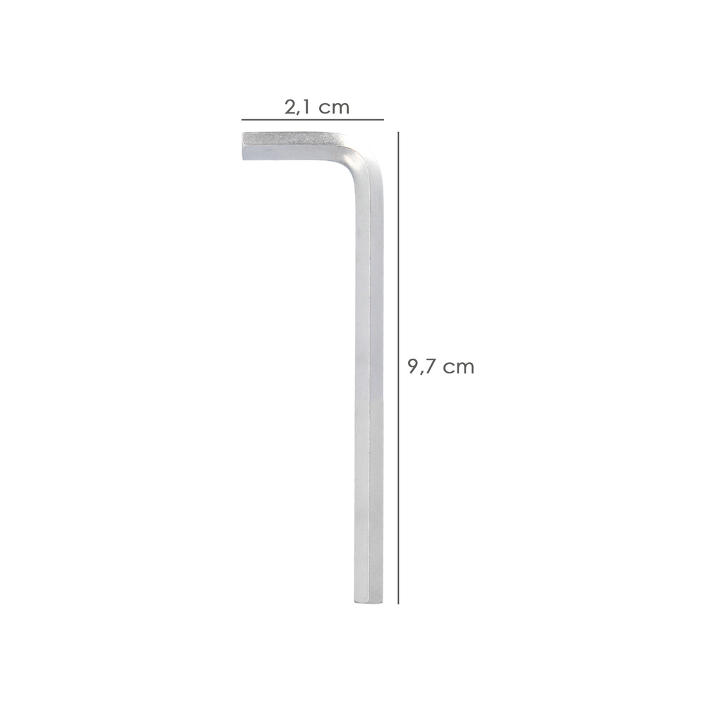 Llave Allen Larga Acero Cromo Vanadio Profesional 3,5 mm. Llave Hexagonal, Llave Allen Taller Mecanica, Llave Allen Bricolaje - Imagen 2