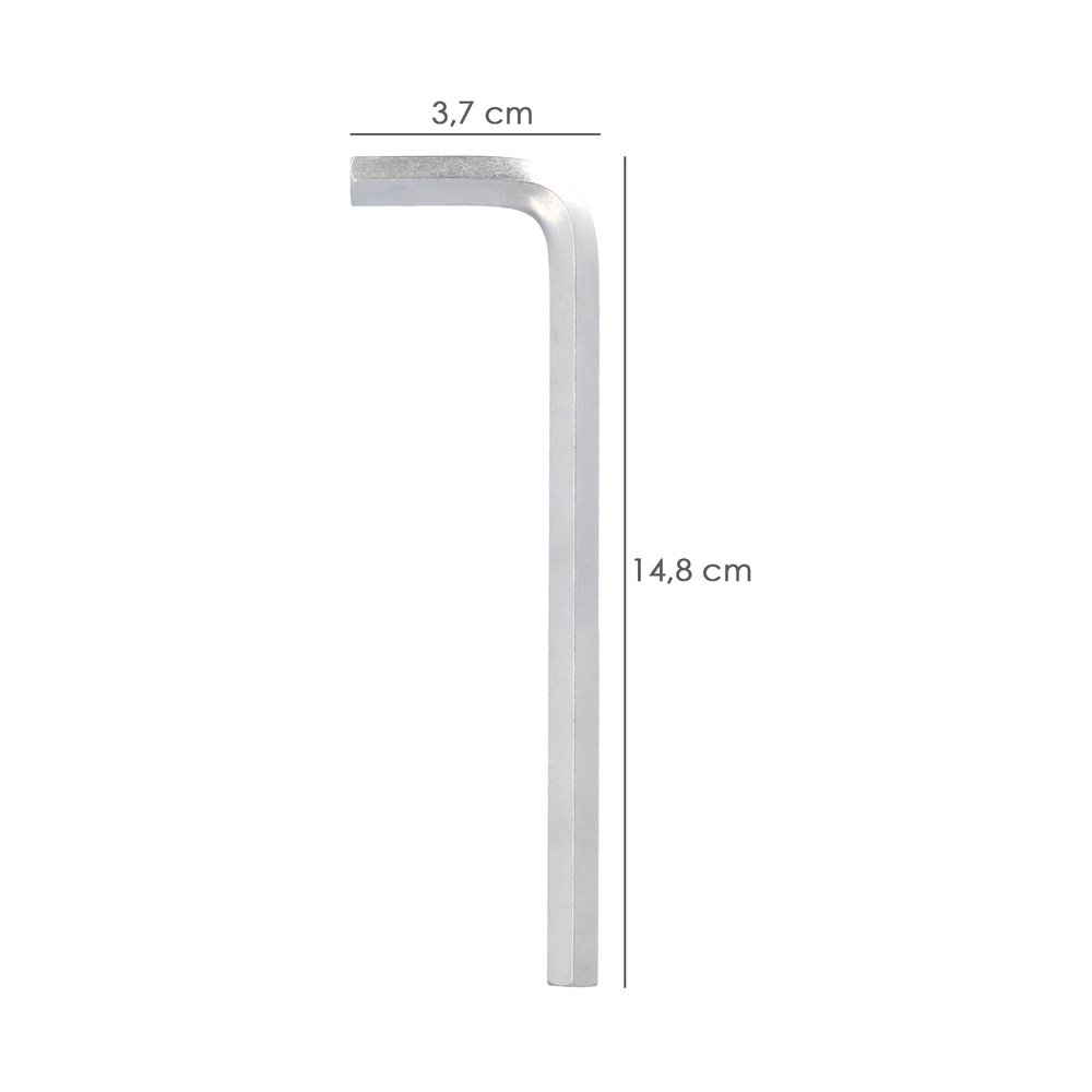 Llave Allen Larga Acero Cromo Vanadio Profesional 7,0 mm. Llave Hexagonal, Llave Allen Taller Mecanica, Llave Allen Bricolaje - Imagen 2