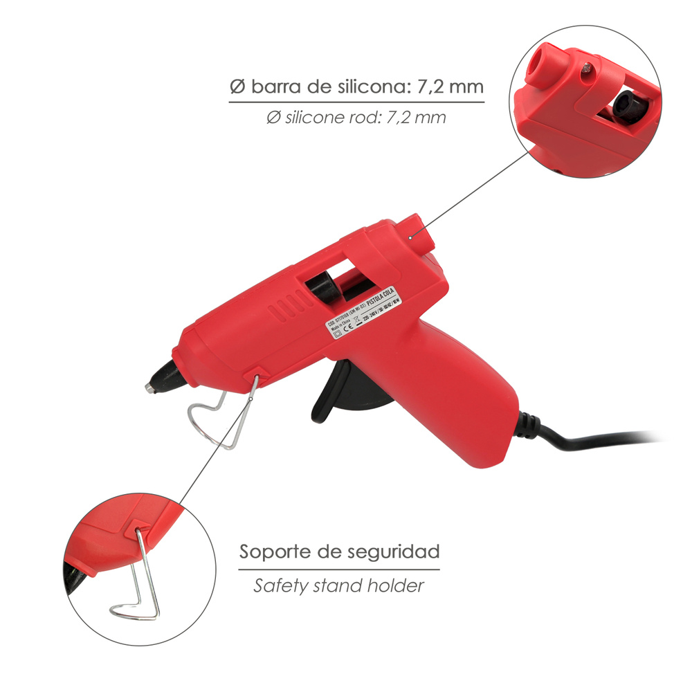 Pistola Termocolante Wolfpack- IDE 10w/ 7 mm. - Imagen 3