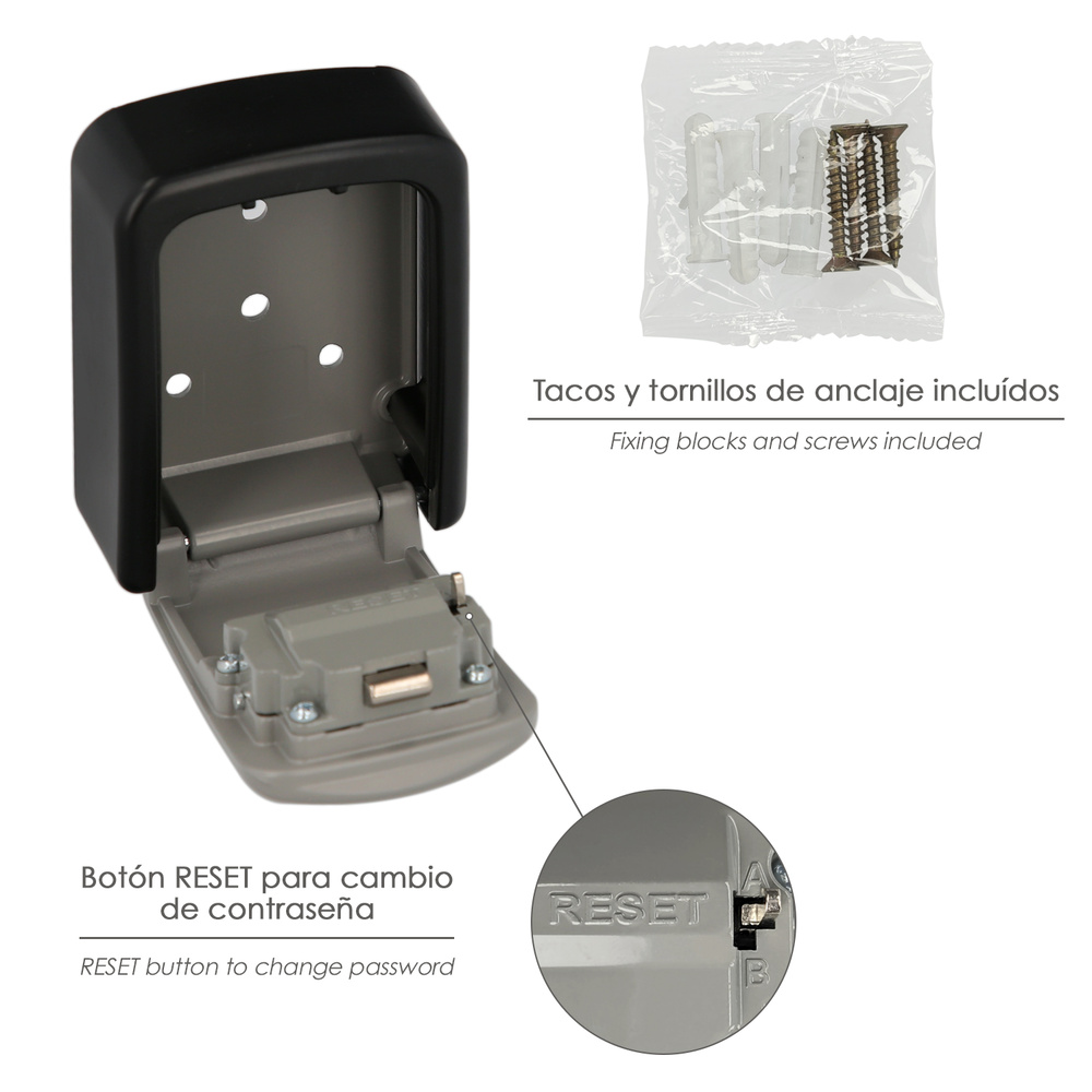 Caja De Seguridad Para Llaves Con Codigo, 4 Digitos. Llaves, De Llaves Pared, De Llaves Codigo03 - Imagen 5