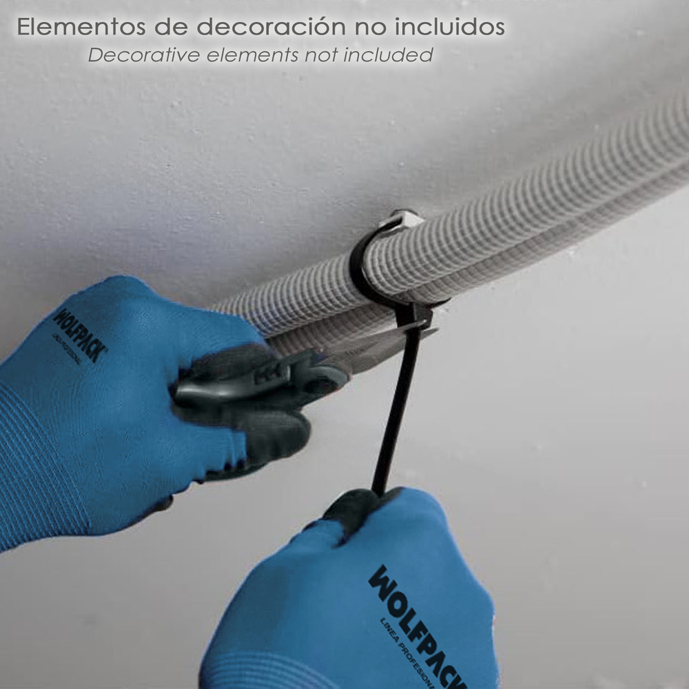 Taco Fijación Brida Nylon Blanco 8 mm. (Bolsa 100 Unidades) - Imagen 5