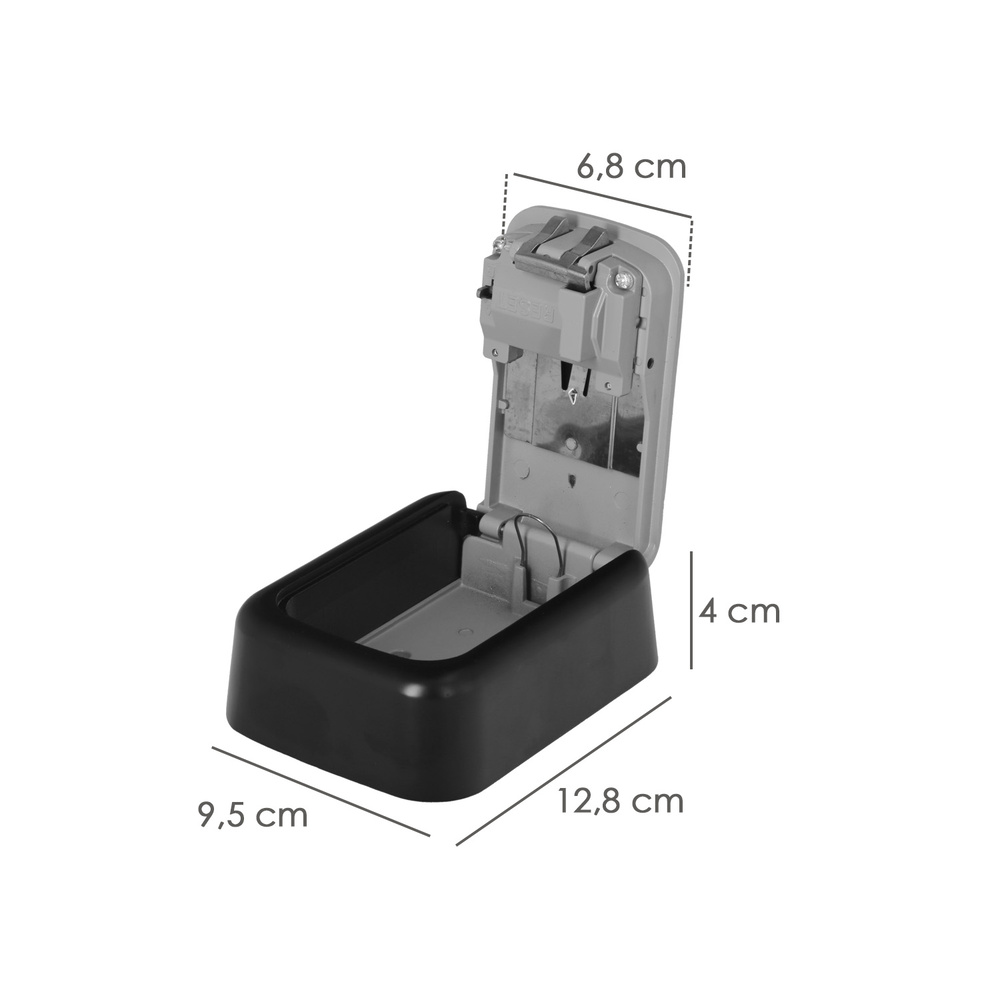 Caja Seguridad Llaves 125x95x40 mm.4 Digitos. Caja Llaves, Caja Llaves Calle, Caja De Llaves Pared, Caja Llaves Codigo - Imagen 2