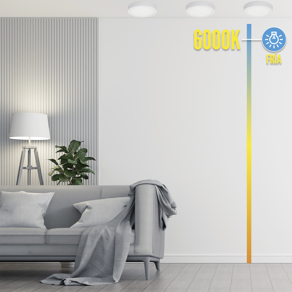 Downlight Superficie Led 20 Watt 1800 Lumenes 6000K - Imagen 4