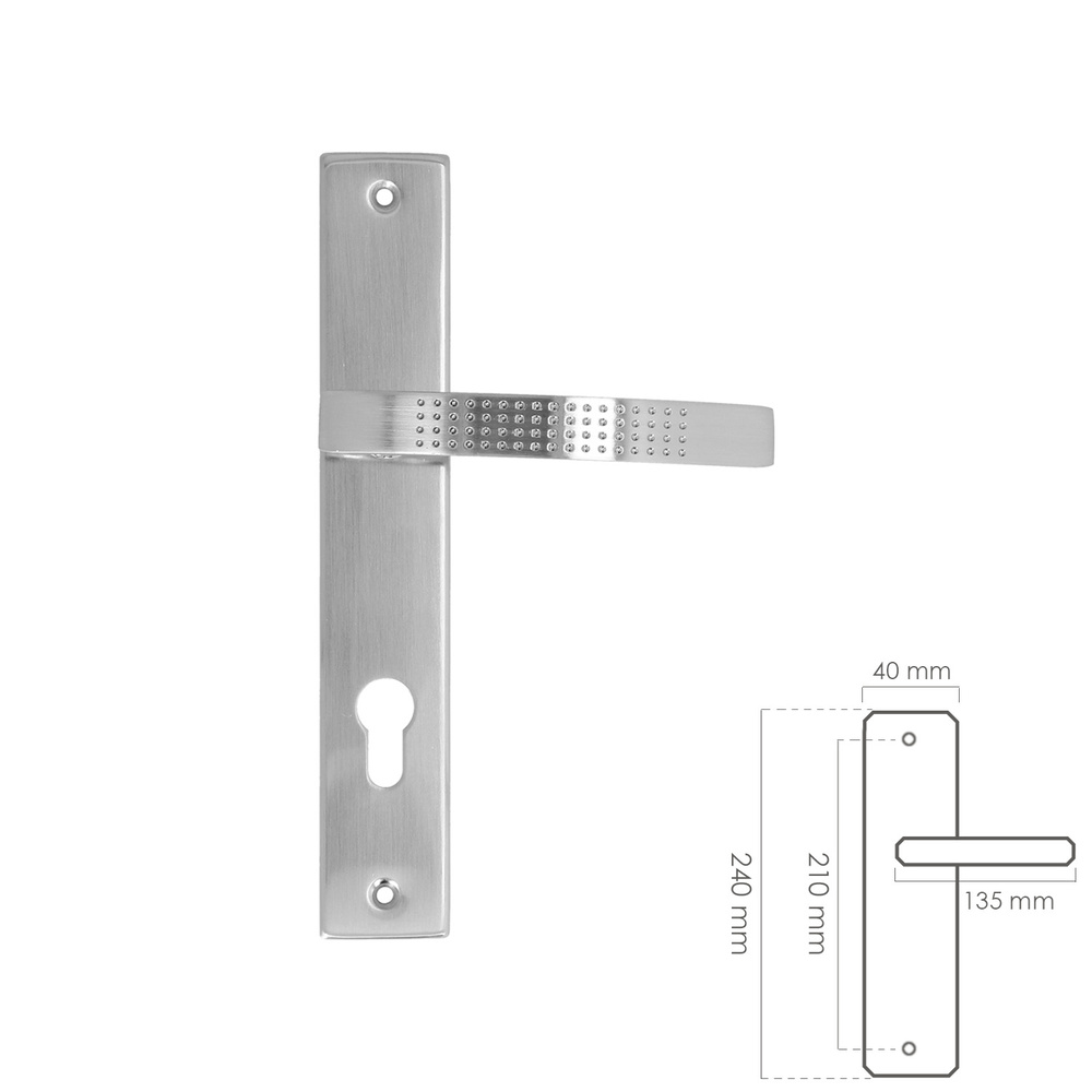 Juego Manillas Para Puertas "Sena" Con Bocallave - Imagen 2