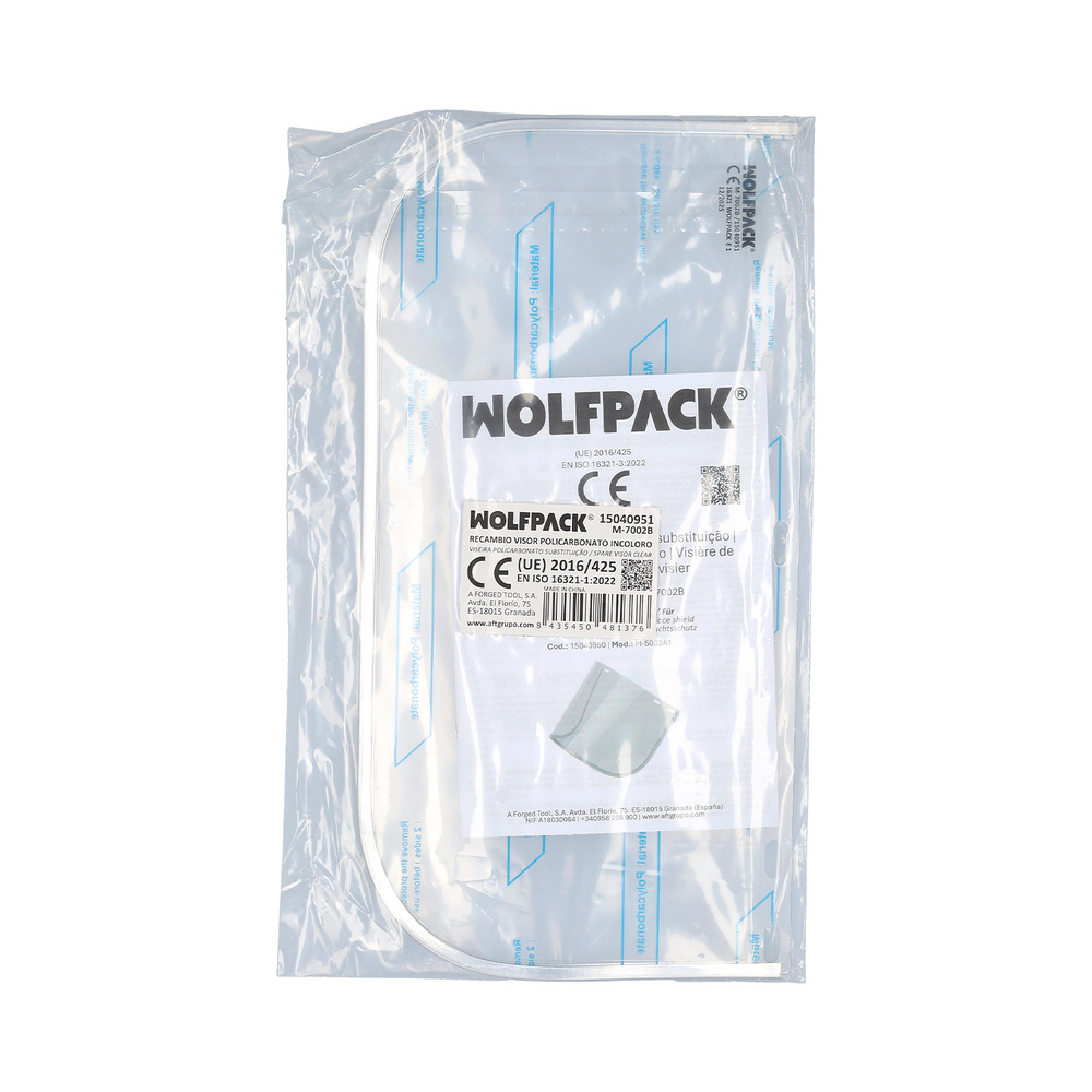 Protector Facial policarbonato Transparente. Recambio - Imagen 5