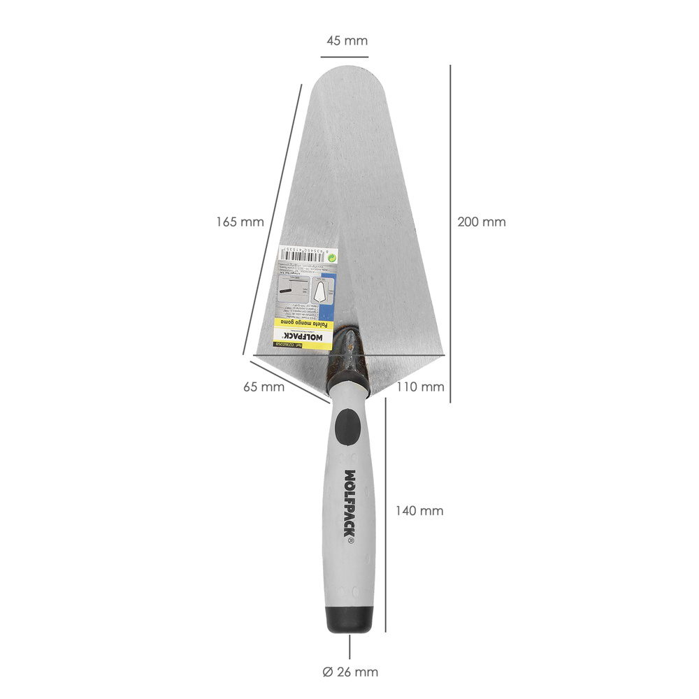 Paleta Wolfpack Plus Mango de Goma 348 200mm. - Imagen 3
