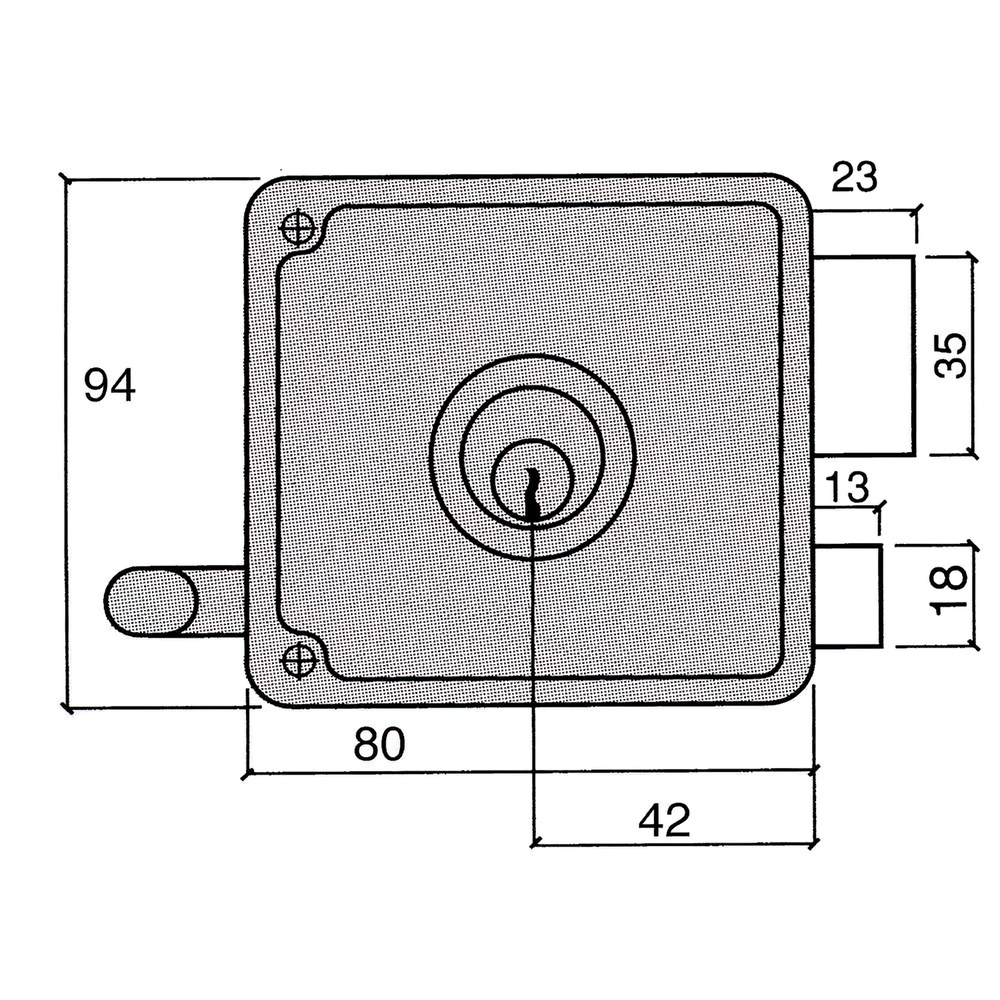 Cerradura Ucem 4125-hb/10/ Derecha - Imagen 2