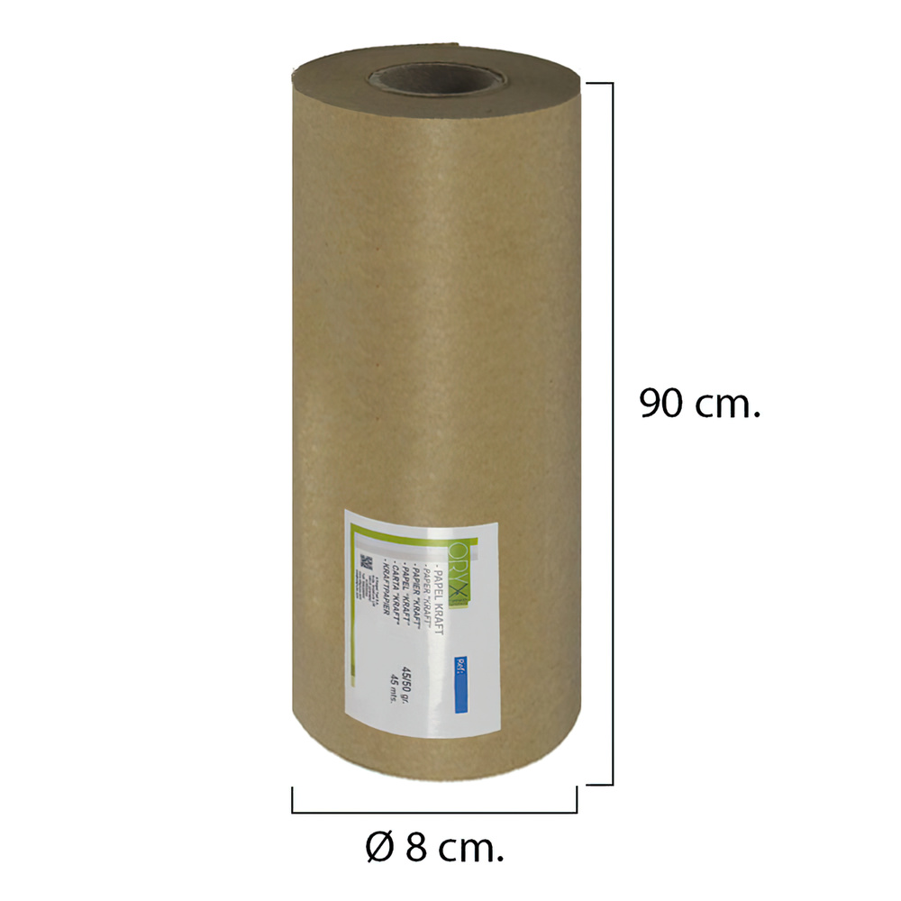 Papel Kraft 45 / 50 Gramos Rollo 90 cm. x 45 Metros - Imagen 2