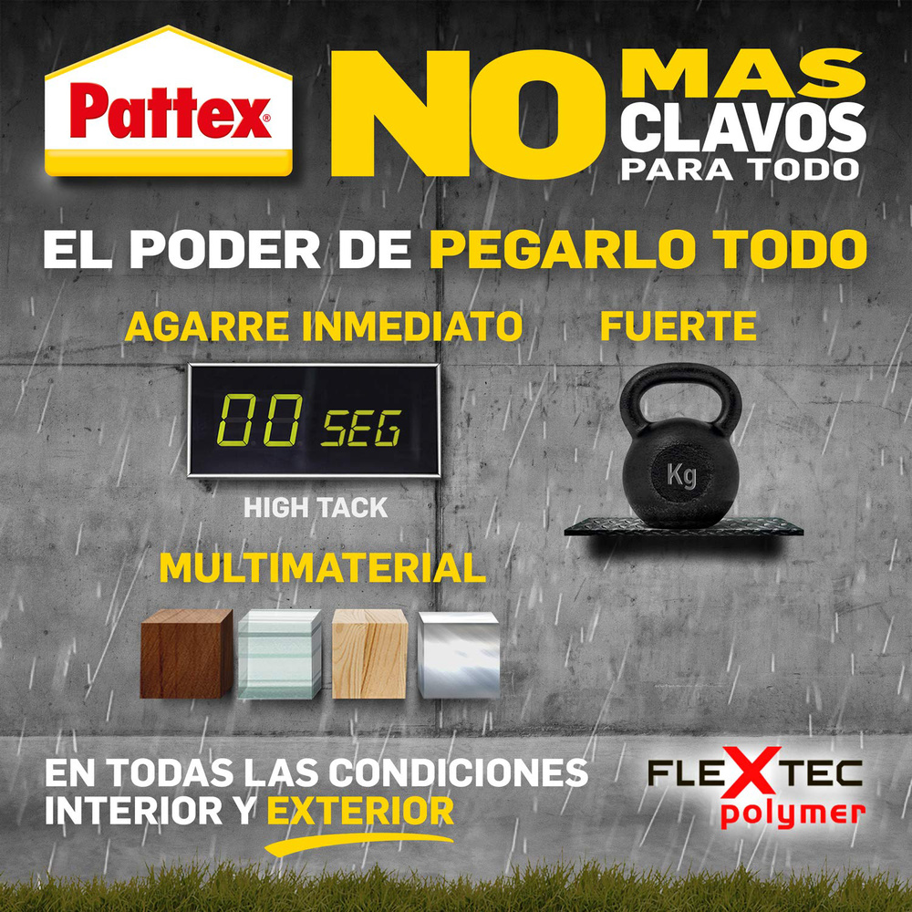 Nural Pattex No Mas Clavos Para Todo (Tubo 142gr) - Imagen 2