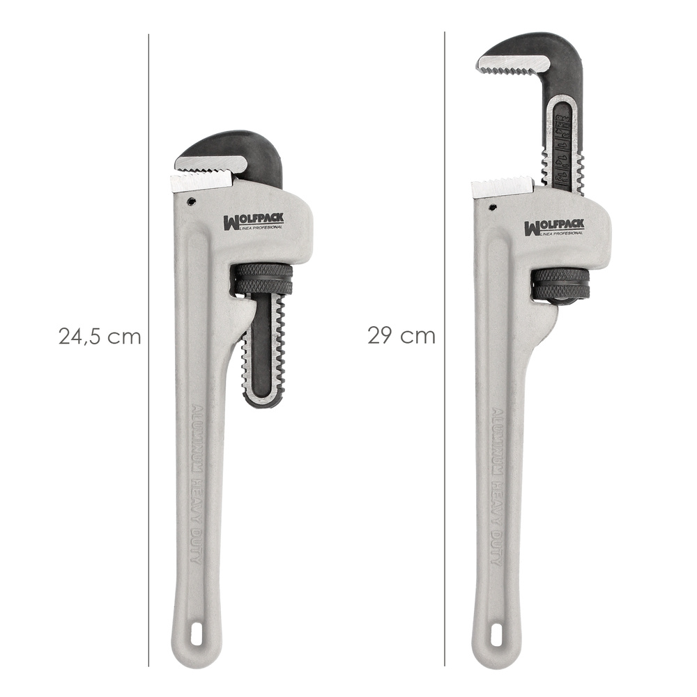 Llave Stillson Heavy Duty Aluminio 10" Llave Para Tubos, Llave Plomeria, Llave Para Tuberias, Llave Grifa. - Imagen 2