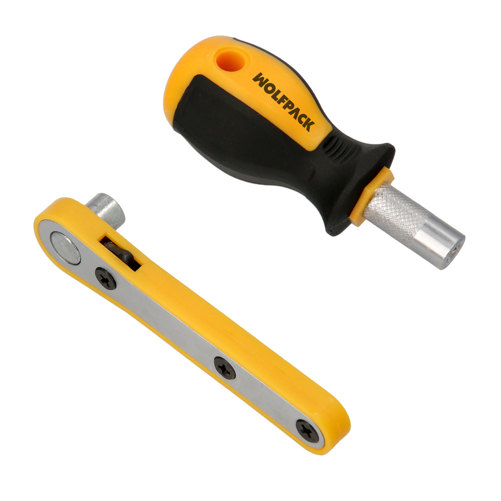 Juego Puntas con Destornillador 1/4" 99 Pzs. Con Apadtador. Cromo Vanadio, Kit Llave Combinada, Kit Carraca, - Imagen 5
